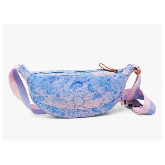 NEW! Care Bears Cheer Bear & Grumpy Bear Convertible Crossbody Belt Bag Tie Dye - Picture 3 of 9